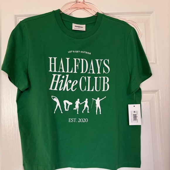 NWT Halfdays Hike Club Graphic Tee. Oversized boxy fit! Sz S - Picture 8 of 8